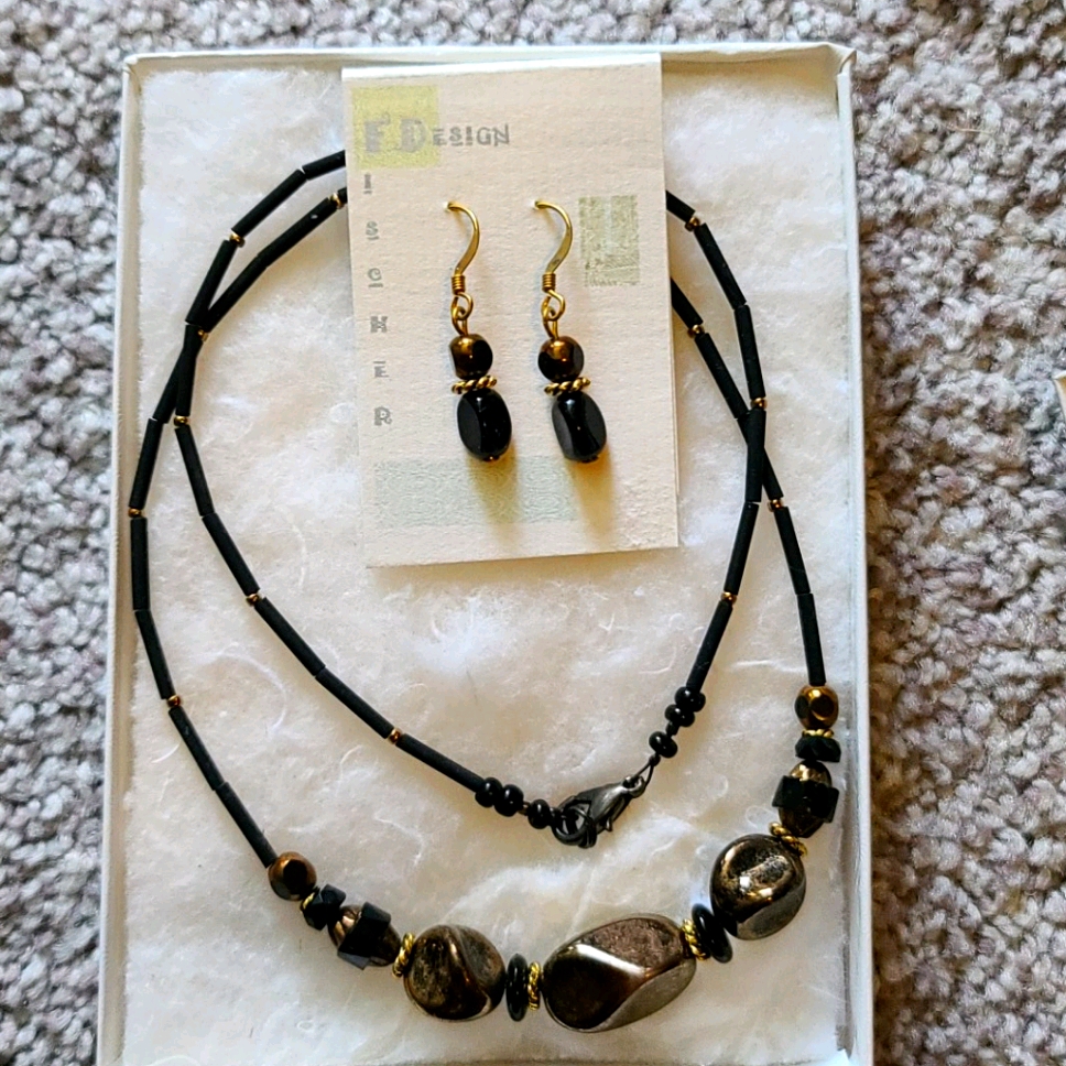 Fischer Design Necklace & Earrings